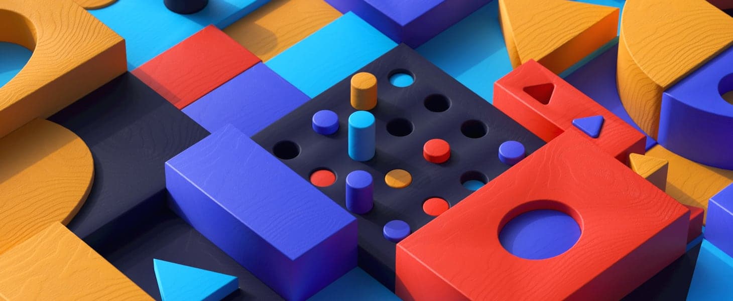 Colorful abstract geometric shapes